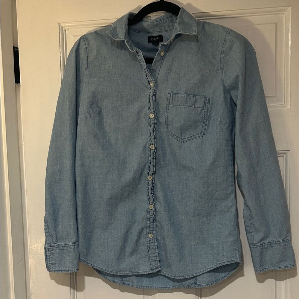 J Crew Denim Blue Button Down Shirt
